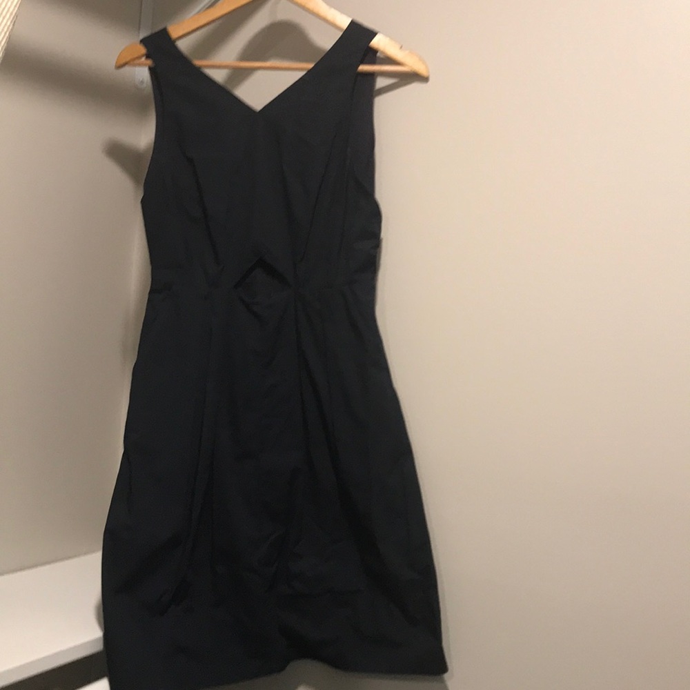 Madewell Black dress with key hole